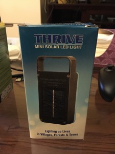 solar powered flashlight box